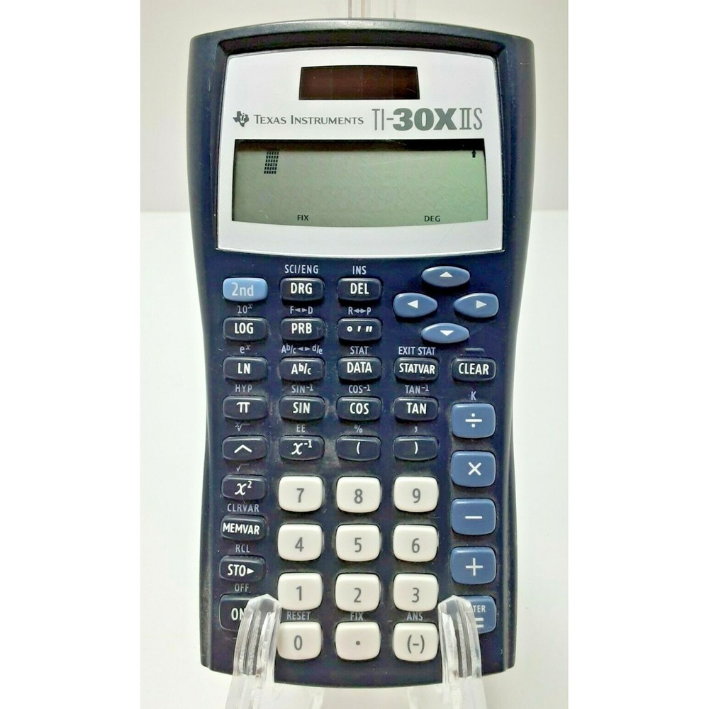 Texas Instruments‎ Ti-30x IIS Solar Scientific Calculator Blue w/ Cover | Tested